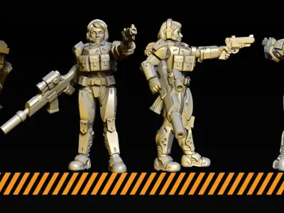 BattleAngels 3D print model