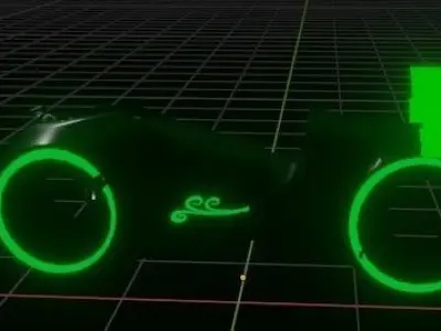 Wind Tron Light Cycle 3D model