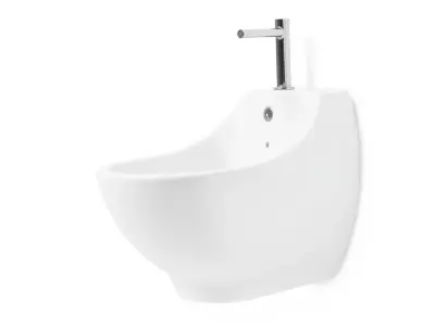 White Ceramic Bidet model pack Low-poly 3D model