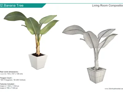 Living Room Composition 3D model