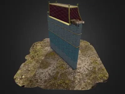 Medieval Palace Tower Low-poly 3D model