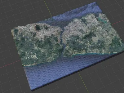Istanbul island of greece Low-poly 3D model