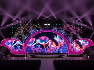 Event Stage Outdoor 3D model