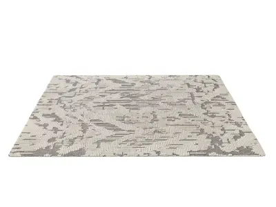 TARIK HAND-KNOTTED WOOL RUG 3D model