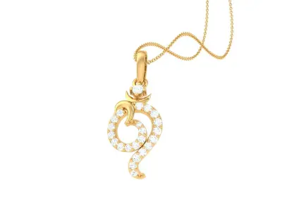 Spiritual Om Pendant 3D print model
