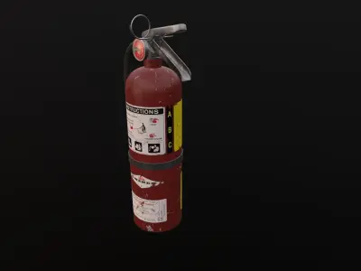 Fire Extinguisher Free low-poly 3D model