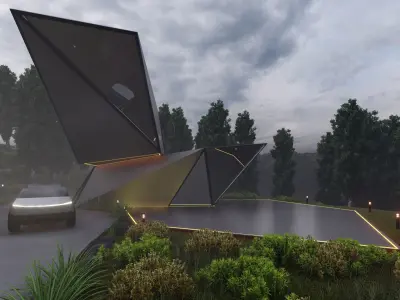 Cyber House  METAVERSE HOUSE DESIGN 3D model