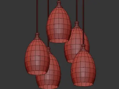 Cluster Pendant 3D model