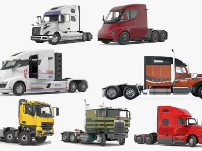  Semi Trucks Rigged Collection 