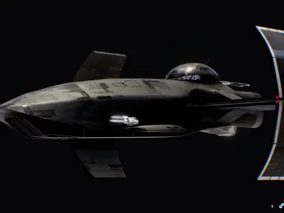 Darth Vader First Starfighter Low-poly 3D model