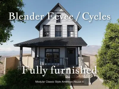 Modular Classic Style American Small 5 House pack