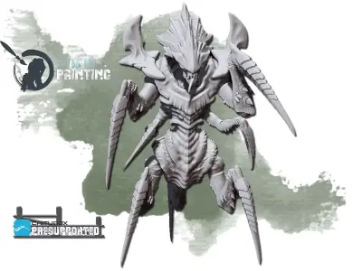 Keepers alien figure 3D model