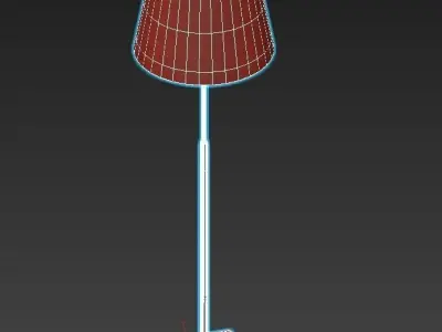 INTERIORS floor lamp with shade 3D model