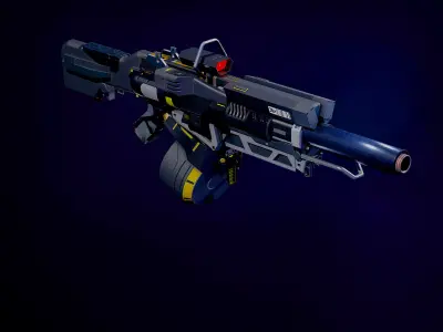 Sci Fi Assault Rifle 3D model