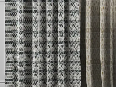 Curtain Set 35 3D model