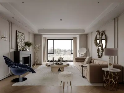 Apartment interior scenes        3D model 12