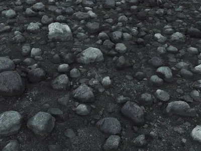 Black Desert 16K Low-poly 3D model