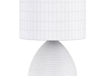 Ansel Glass Table Lamp Low-poly 3D model