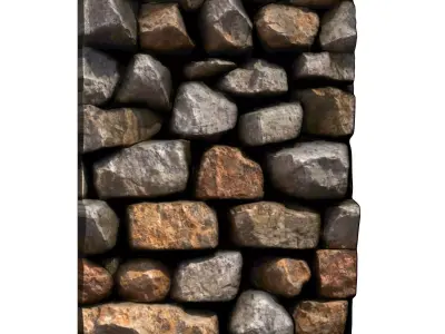 Chipped Cobblestone Wall Prop 3D print model purchase