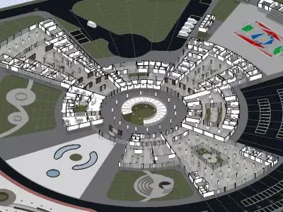 Mental Health Center - Architectural Project - Plans and 3D 3D model