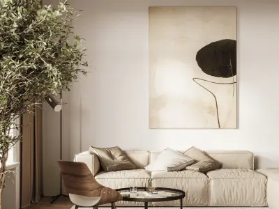 Modern classic interior 3D model