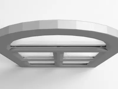 Window 6 arched 3D model