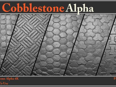 100 Cobblestone Alpha Maps - Video How To Use Texture