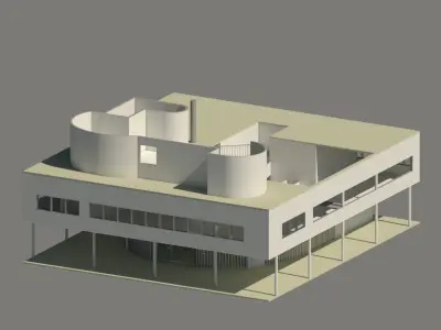 villa savoye 3D model