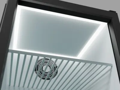 Small Fridge Low-poly 3D model