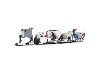 Funny Robots Pack 3 3D model