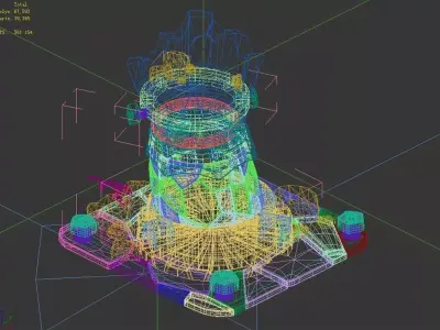 Battle Tower Destructive Status Yu Wanxiang 3D model
