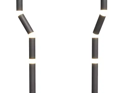 Modular Sculptural Floor Lamp 3D Model  3D model