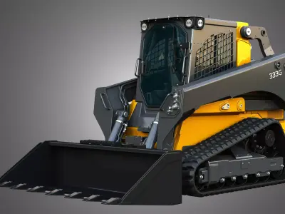 333G Compact Track Loader - Bucket 3D model