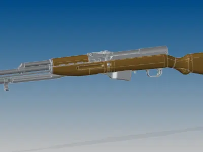 Soviet SKS 3D model