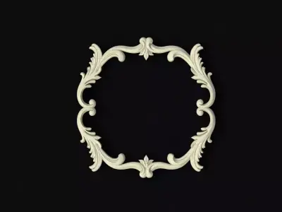 dekor ornate frame 3D model