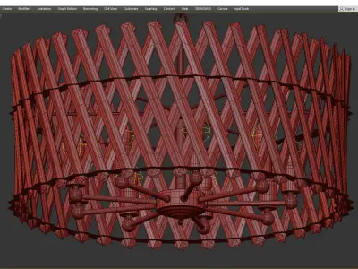 Durable Crystal Gold with Crystal Low-poly 3D model