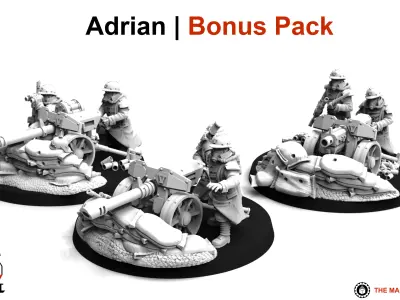 Valour Korps - Heavy Weapon Teams Set 1 3D print model