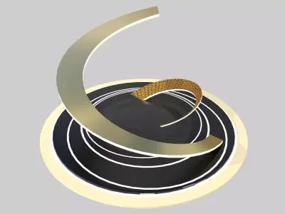 Spring Stage Low-poly 3D model