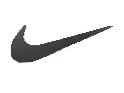 Voxel Style Nike Logo 05 Free low-poly 3D model