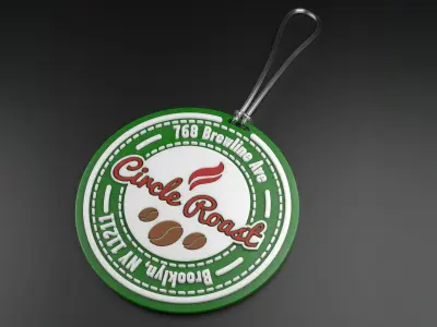  Luggage tag Low-poly 3D model