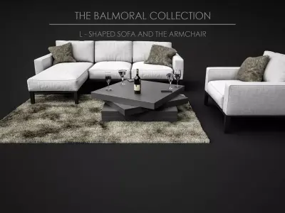 Sofa Set - The Balmoral Collection 05 3D model