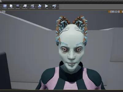 FemaleAlien01 UnrealEngine 3D model