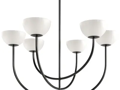 Poem 6 lamp chandelier 3D model