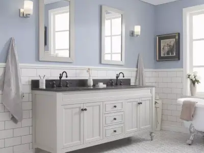 Dow Free Standing Double Bathroom Vanity 3D model