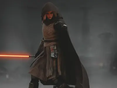 Shin Hati Low-poly 3D model