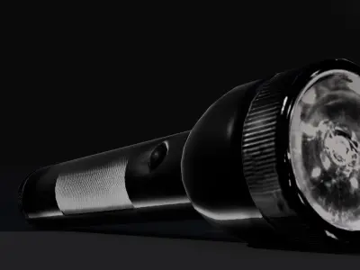 Game Ready Flashlight Low-poly 3D model