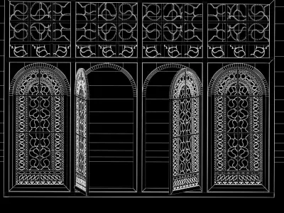 door and windoow 3D model