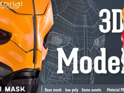 SCI-FI Mask   3d model   Low-poly 3D model