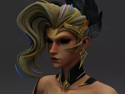 Cloak Dagger  Marvel Rivals SFM  Fully Rigged  Ready for Games Low-poly 3D model