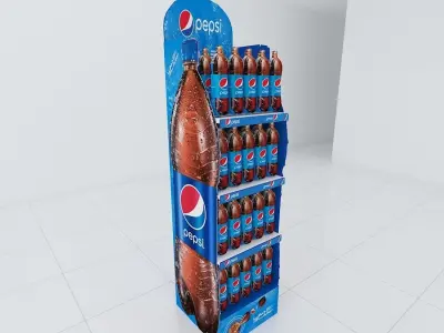 PEPSI STAND IU765 Low-poly 3D model
